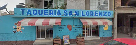 Fachada Taqueria San Lorenzo